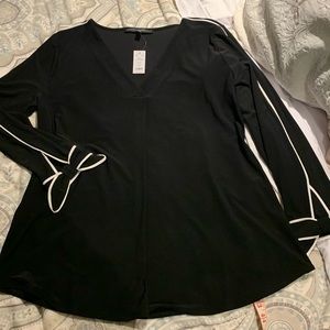 Tunic jersey top by White House Black market with interesting sleeve detail